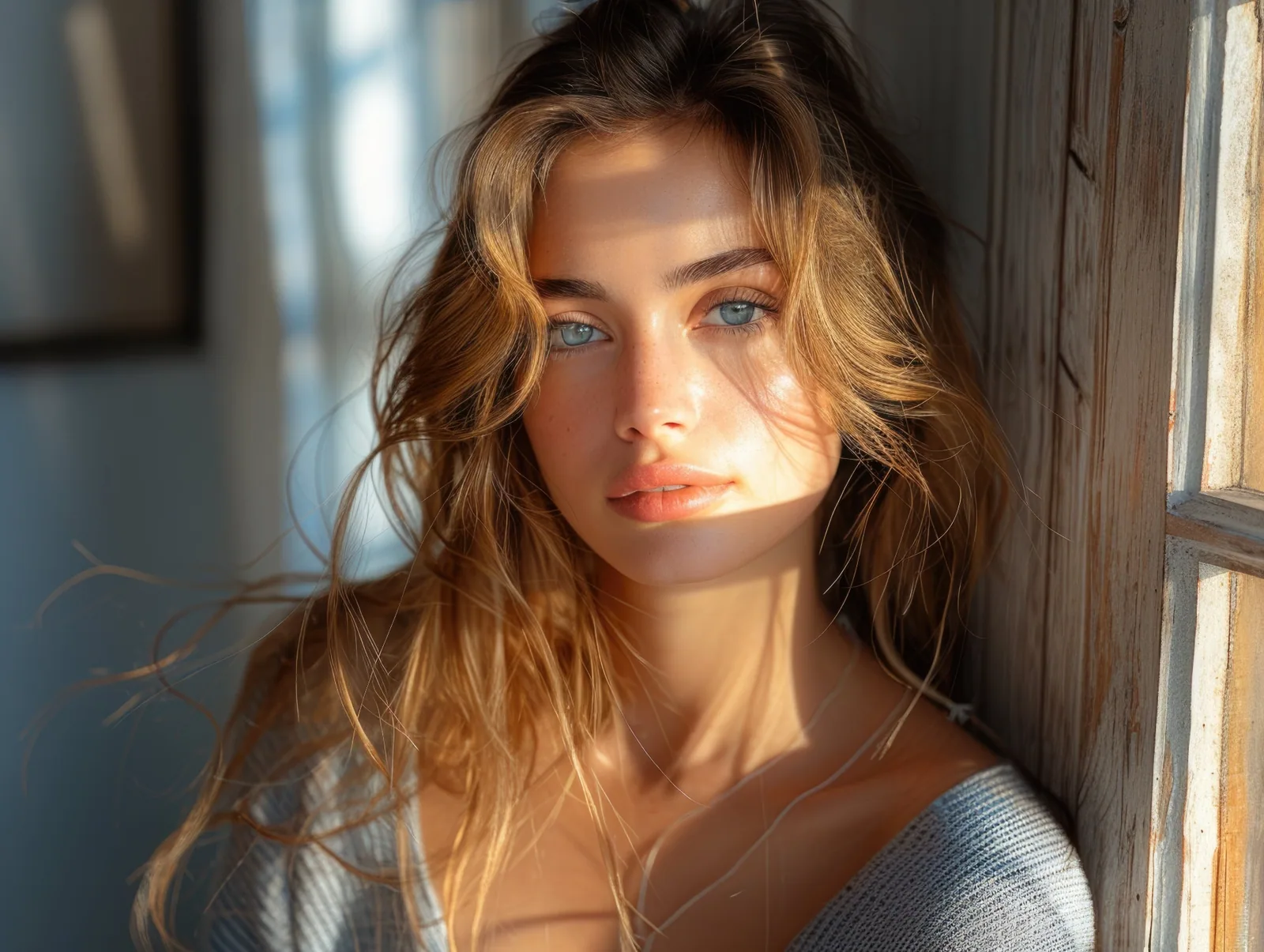 Warm golden tones in natural light