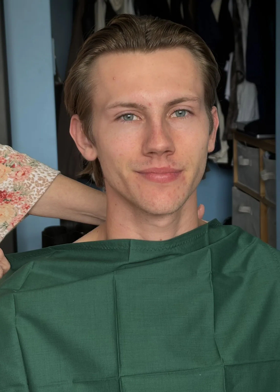 Jake in his perfect green